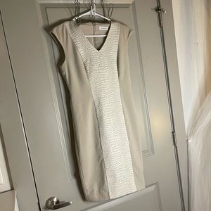 Calvin Klein Business Textured Print Dress Size 2